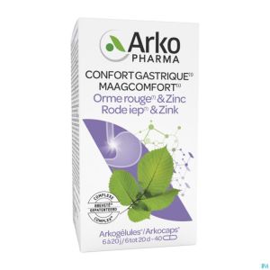 Arkogelules Orme Rouge & Zinc Caps 40