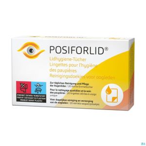 Posiforlid Lingettes Hygiene Paupieres 20