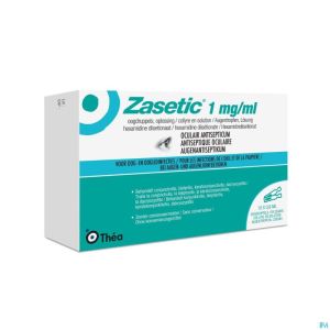 Zasetic 1mg/ml Sol Ud Gutt Oculaires 10x0,6ml