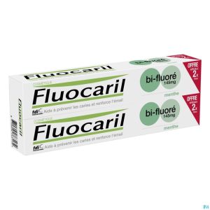 Fluocaril Dentifrice Bi-fluore 145 Menthe 2x75ml