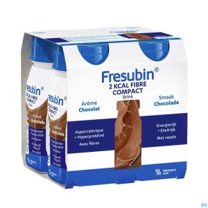 Fresubin 2 Kcal Fibre Compact Drink Choco 4x125ml