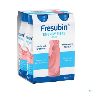 Fresubin Energy Fibre Drink Fraise Fl 4x200ml