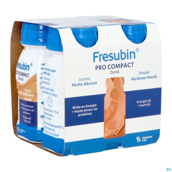 Fresubin Pro Compact Peche Abricot 4x125ml