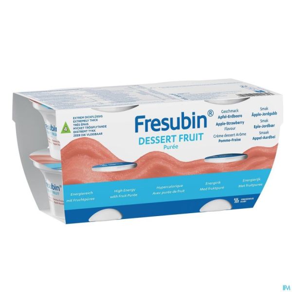 Fresubin Dessert Pomme-fraise 4x125g